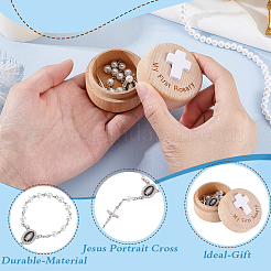 Alloy Cross Charm Bracelets&nbsp;AJEW-WH0455-115A