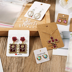 150Pcs 6 Style Paper Earring Display Cards&nbsp;CDIS-BT0001-01