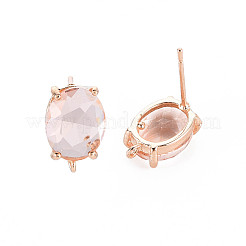 Brass Stud Earring Findings&nbsp;KK-S364-163H