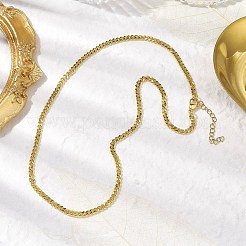 Brass Curb Chain Necklaces&nbsp;NJEW-JN04747