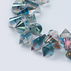 Glass Pointed Beads Strands&nbsp;GLAA-F080