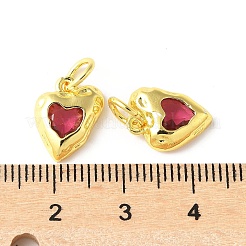 Brass Micro Pave Cubic Zirconia Pendants&nbsp;KK-U067-10G-02