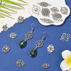 30Pcs 15 Styles Tibetan Style Alloy Links Connector Charms&nbsp;TIBE-FS0003-33