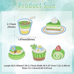 10Pcs 5 Styles Computerized Embroidery Cloth Iron On/Sew On Patches&nbsp;DIY-CJ0003-18