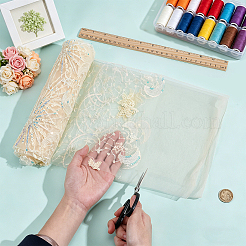 PE Plastic Star Moon Sequins Fabric&nbsp;DIY-WH0816-598A