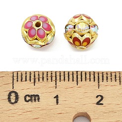 Brass Enamel Beads&nbsp;KK-Q080-01C