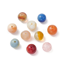 100Pcs 10 Style Glass Round Beads&nbsp;GLAA-FS0001-63