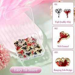 20Pcs Alloy Enamel Pendants&nbsp;ENAM-TA0003-62C