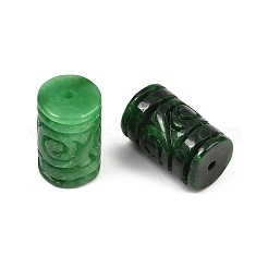 Dyed Natural Myanmar Jade Burmese Jade Carved Beads&nbsp;GG-CBAC08B-01B