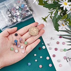 DIY Flat Round Stud Earring Making Kit&nbsp;DIY-CA0003-70