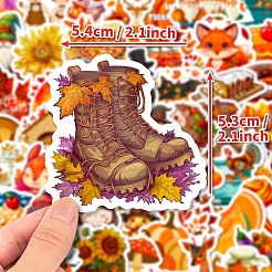 50Pcs Thanksgiving Day Cartoon Paper Self-Adhesive Picture Stickers&nbsp;STIC-C010-04