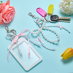 2Pcs Rectangle Plastic Name Card Holders&nbsp;HJEW-JOY00003