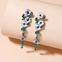 Elegant Nature-Inspired Long Alloy Stud Earrings&nbsp;HY8690