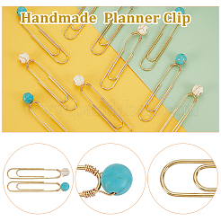 10Pcs 2 Styles Iron Oval Paper Clips&nbsp;AJEW-GA00004