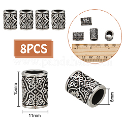 8Pcs 316 Surgical Stainless Steel European Beads&nbsp;STAS-UN0061-39