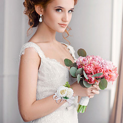 2PCS Silk Wrist Corsage&nbsp;AJEW-CP0001-51B