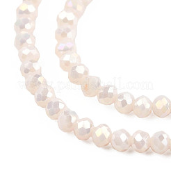 Electroplate Opaque Solid Color Glass Beads Strands&nbsp;X-EGLA-Q112-B17