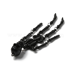 Halloween Luminous PVC Skeleton Pendants&nbsp;HJEW-B007-02