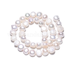 Natural Cultured Freshwater Pearl Beads Strands&nbsp;PEAR-N014-08E-01A