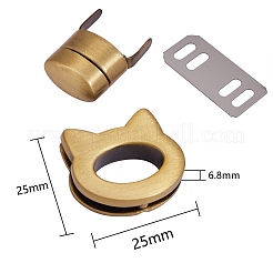 8 Sets 4 Styles Zinc Alloy Bag Twist Lock Accessories&nbsp;AJEW-SZ0001-48
