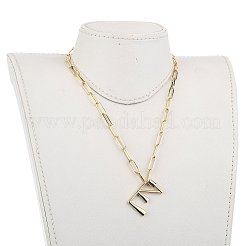 Brass Screw Carabiner Lock Pendant Necklaces&nbsp;NJEW-JN03011-03