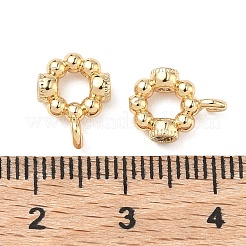 Brass Pave Clear Cubic Zirconia Tube Bails&nbsp;KK-C168-12G