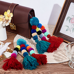 The Colors of the Small Pom Balls are Random Color&nbsp;KEYC-WH20004-01A