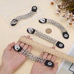 4Pcs Imitation Leather & Alloy Buckles&nbsp;AJEW-FG0005-40