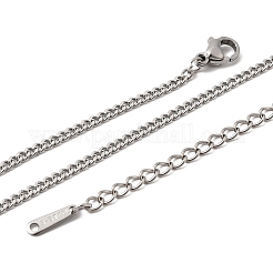 12Pcs 2.2MM 304 Stainless Steel Twisted Chain Necklaces for Men Women&nbsp;NJEW-H093-17P-02