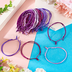 40Pcs 4 Colors Adjustable Nylon Cord Bracelets Making&nbsp;BJEW-TA00673