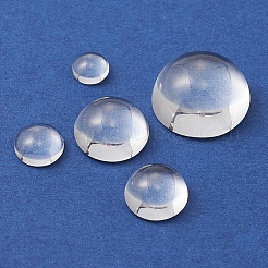 56Pcs 5 Styles Transparent Glass Cabochons&nbsp;GGLA-FS0001-03
