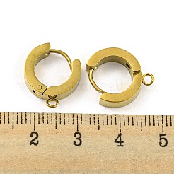 304 Stainless Steel Hoop Earring Findings&nbsp;STAS-A091-02G