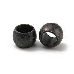 201 Stainless Steel Textured Beads&nbsp;STAS-P108-05B-02