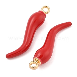 Rack Plating Alloy Enamel Pendants&nbsp;PALLOY-R451-07G-03