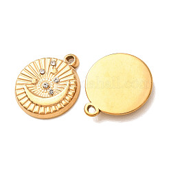304 Stainless Steel with Crystal Rhinestone Pendants&nbsp;SA-CBABD1E-07G