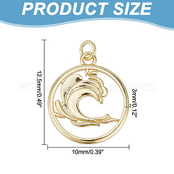 10Pcs Brass Pendants&nbsp;KK-GO0001-24