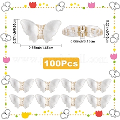 100Pcs Plating Transparent Acrylic Beads&nbsp;TACR-YW0003-17