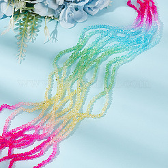 10 Strands Transparent Glass Bead Strands&nbsp;GLAA-HY0001-38B