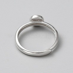 925 Sterling Silver Adjustable Ring Components&nbsp;DIY-WH0888-141P-02