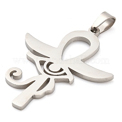 Anti-Tarnish 304 Stainless Steel Pendants&nbsp;STAS-R134-04P-01