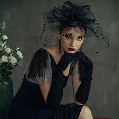 Polyester Mesh Shoulder Sleeves for Bride&nbsp;AJEW-WH0596-885C