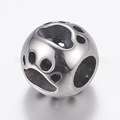 304 Stainless Steel European Beads&nbsp;STAS-P173-101AS