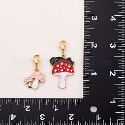 Alloy Enamel Pendant Decoration&nbsp;HJEW-SW00022-01