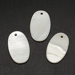 Oval Freshwater Shell Pendants&nbsp;SHEL-M005-33