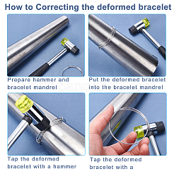 Installable Two Way Rubber Hammers&nbsp;TOOL-PH0017-37P-WH