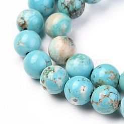 Natural Howlite Beads Strands&nbsp;X-G-L555-02-6mm