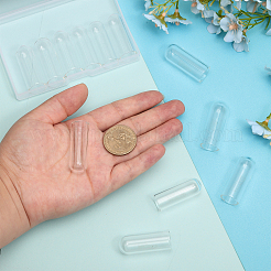 12Pcs Transparent Glass Straw Dustproof Covers&nbsp;AJEW-FG0002-37B