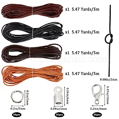 DIY Braided Cord Bracelet Necklace Making Kit&nbsp;DIY-WH0504-09