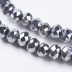 Electroplate Glass Beads Strand&nbsp;LS-EGLA-D009-27