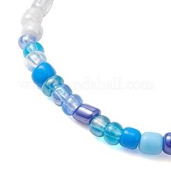 6Pcs Synthetic Turquoise & Non-magnetic Hematite Beads Stretch Bracelets&nbsp;BJEW-JB13432